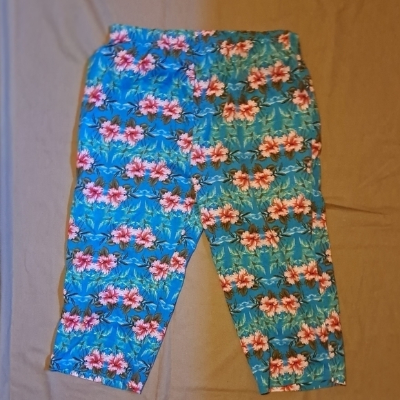 no brand Pants - Floral Capris Size 3X A-22